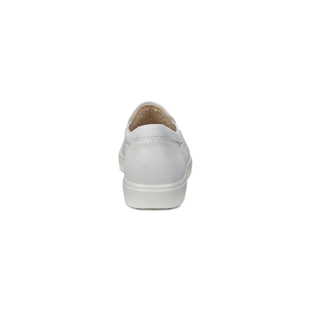 Womens Slip-On - ECCO Soft 7 Sneakers - White - 5170XCDBI